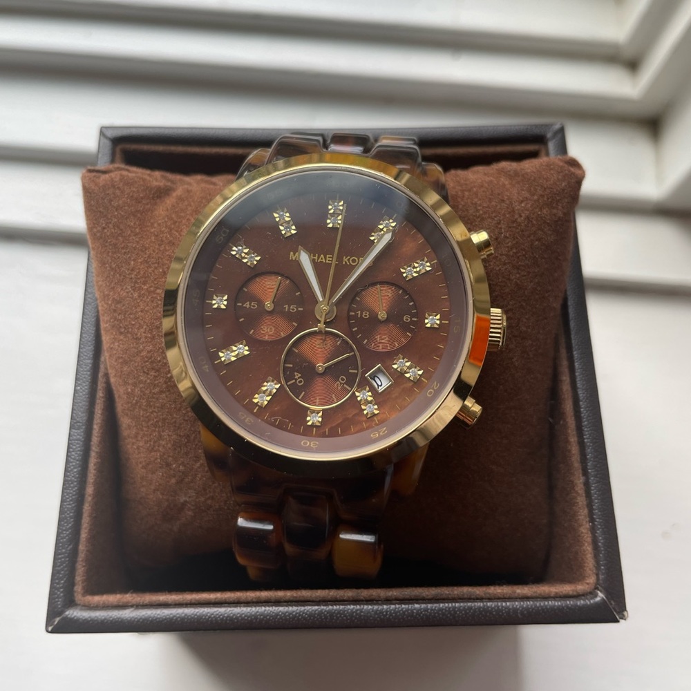 Michael Kors Tortoise Shell Watch